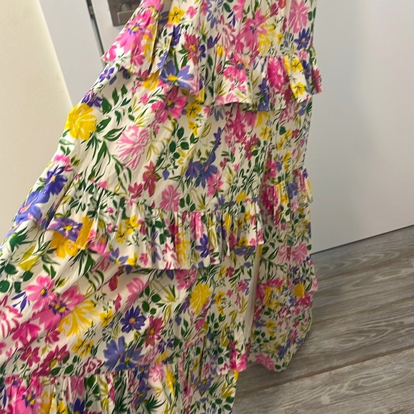 ASTR  VIONA FLORAL OFF SHOULDER TIERED MAXI DRESS - Picture 8 of 10